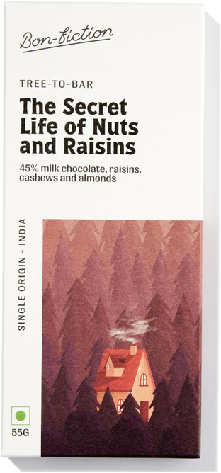 The Secret Life Of Nuts And Raisins - 45% Milk Fruit & Nut Chocolate - Gluten Free