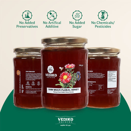Raw Multi Floral Honey - 700 gms